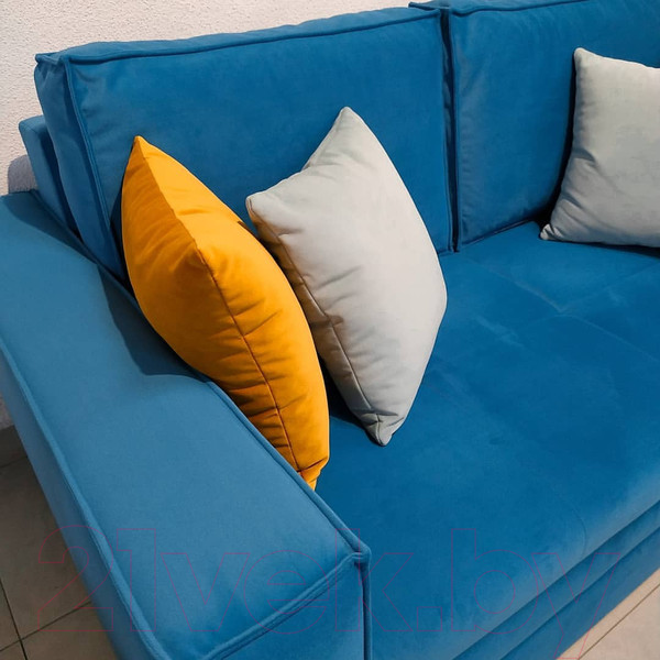 Изображение товара Диван Tiolly Норд 2.1 ДКН-096 (оникс 17 светло-синий)