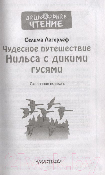 Изображение товара Книга АСТ Чудесное путешествие Нильса с дикими гусями / 9785171531423 (Лагерлеф С.)
