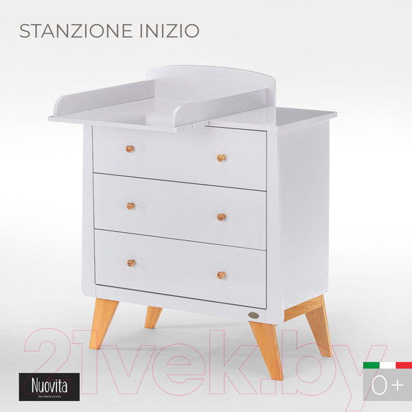 Изображение товара Комод пеленальный Nuovita Stanzione Inizio Il (муссон/натуральный)