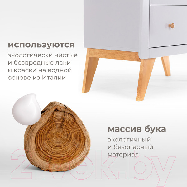 Изображение товара Комод пеленальный Nuovita Stanzione Inizio Il (муссон/натуральный)