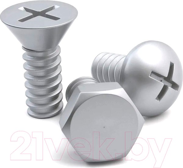 Изображение товара Набор крючков для одежды Qualy Screw / QL10064-SV (3шт, серый)