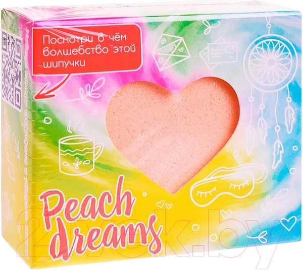 Изображение товара Бомбочка для ванны Лаборатория Катрин Peach Dreams Шипучая (130г)