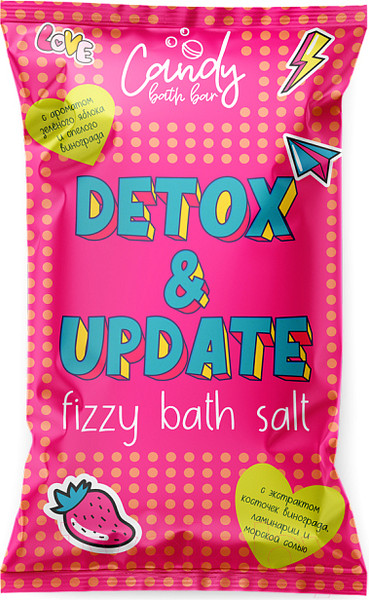 Изображение товара Соль для ванны Лаборатория Катрин Candy Bath Bar Detox & Update Шипучая (100г)