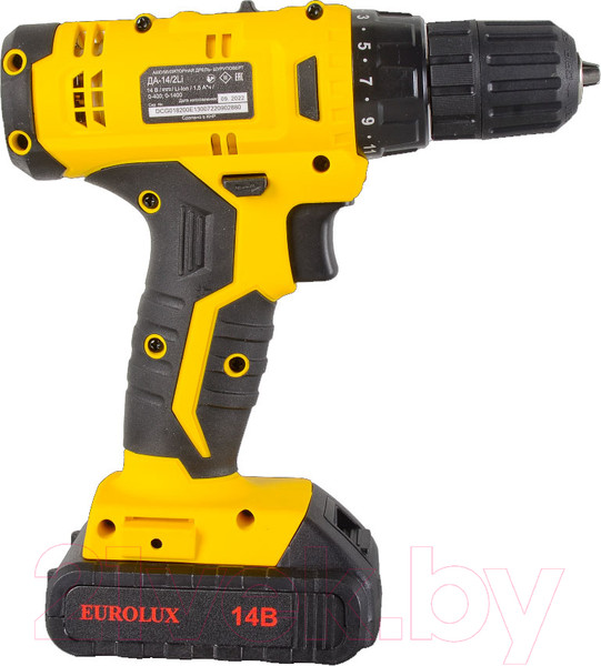 Изображение товара Аккумуляторная дрель-шуруповерт EUROLUX ДА-14/2Li (72/14/39)