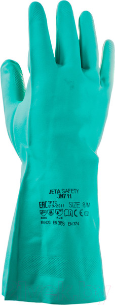 Изображение товара Перчатки защитные Jeta Pro JN711 (S, зеленый)