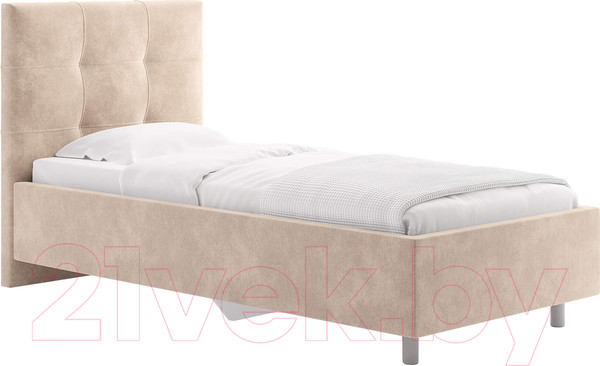 Изображение товара Каркас кровати Сонум Caprice 90x200 (микровелюр кремовый)