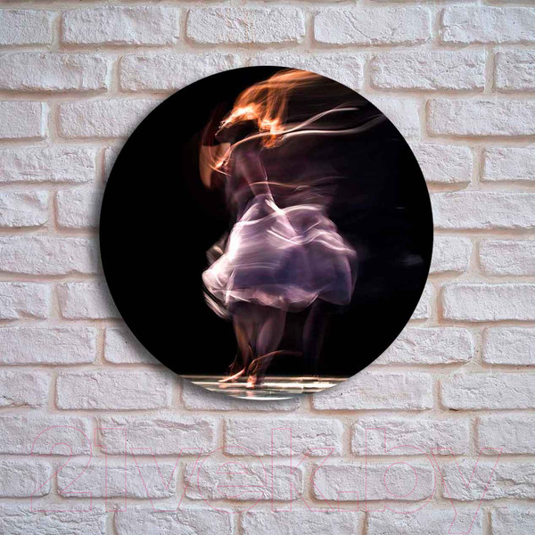 Изображение товара Картина на стекле Stamprint Движение AR005 круг (70x70)