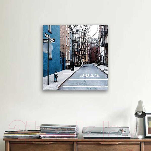 Изображение товара Картина на стекле Stamprint Городская улочка 1 ST014 (50x50)