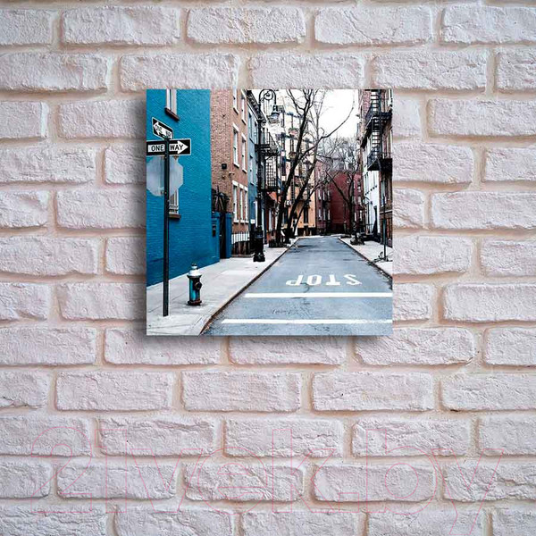 Изображение товара Картина на стекле Stamprint Городская улочка 1 ST014 (50x50)