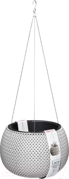 Изображение товара Кашпо Эльфпласт Lace / EP575 (белый)