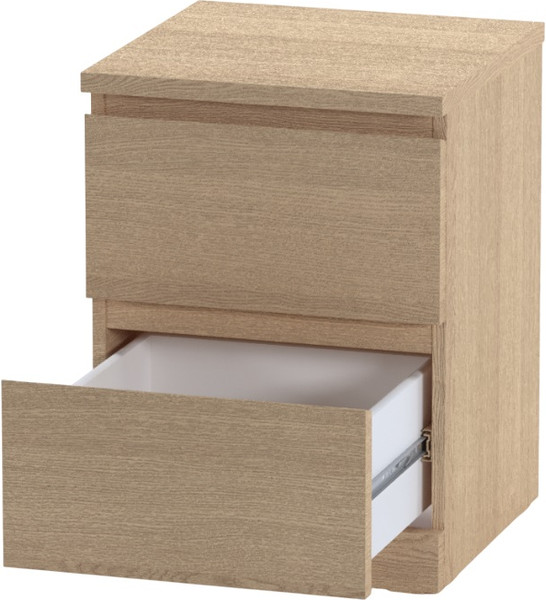 Изображение товара Прикроватная тумба Mio Tesoro Варма 2 (шпон дуб, беленый)