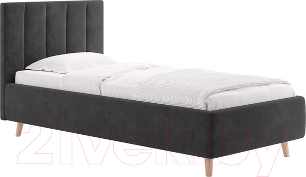 Изображение товара Каркас кровати Сонум Alma 90x200 (микровелюр серый)