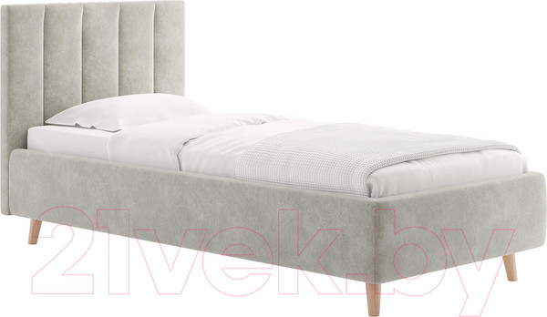 Изображение товара Каркас кровати Сонум Alma 90x200 (микровелюр светло-серый)