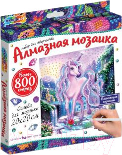 Изображение товара Набор алмазной вышивки MultiArt Единорог / AM20X20-UNIC