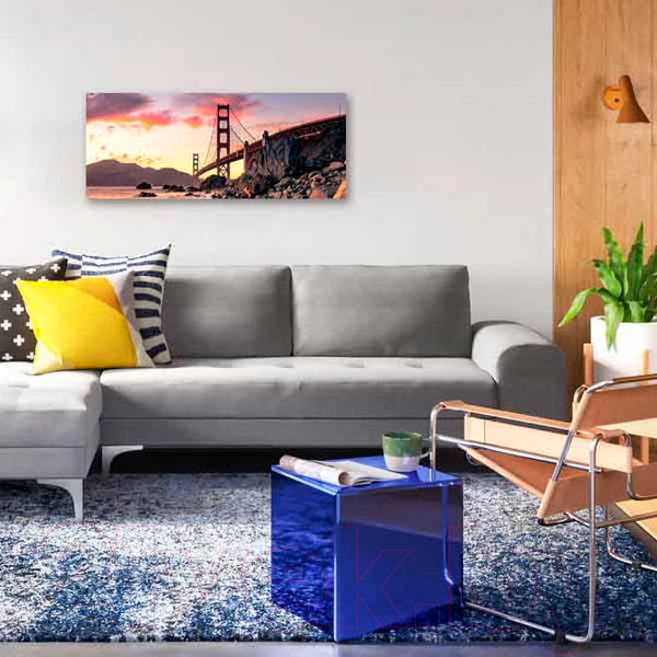 Изображение товара Картина на стекле Stamprint Золотые ворота ST017 (50x125)