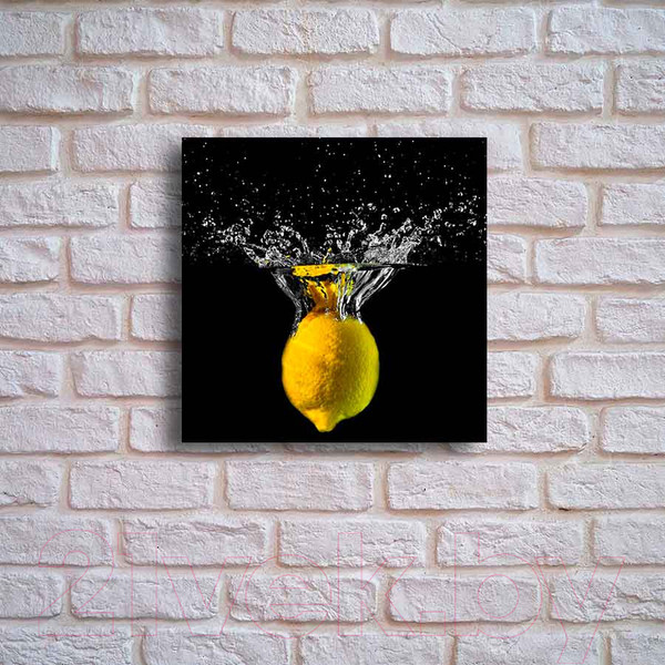 Изображение товара Картина на стекле Stamprint Лимон КТ007 (50x50)