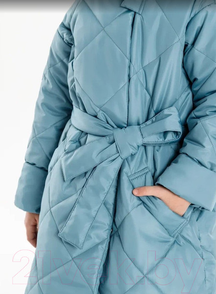 Изображение товара Пальто детское Amarobaby Trendy / AB-OD22-TRENDY29/19-140 (голубой, р.140-146)