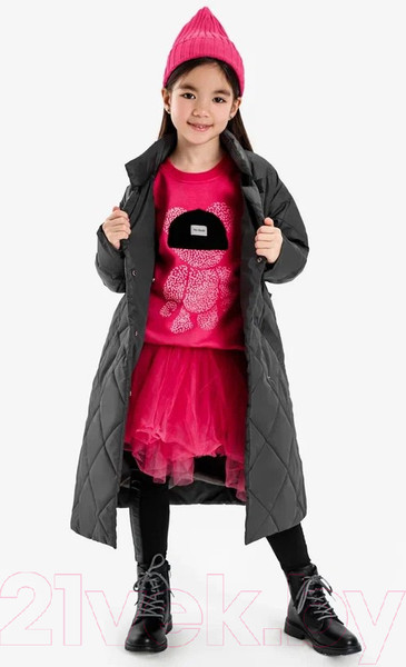 Изображение товара Пальто детское Amarobaby Trendy / AB-OD22-TRENDY29/10-140 (графит, р.140-146)