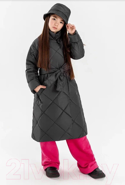 Изображение товара Пальто детское Amarobaby Trendy / AB-OD22-TRENDY29/10-140 (графит, р.140-146)