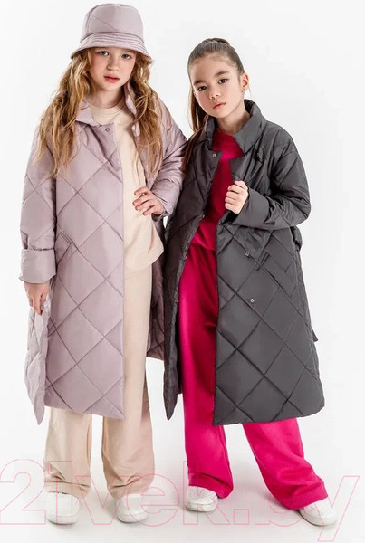 Изображение товара Пальто детское Amarobaby Trendy / AB-OD22-TRENDY29/10-140 (графит, р.140-146)
