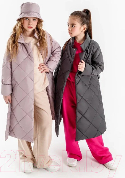 Изображение товара Пальто детское Amarobaby Trendy / AB-OD22-TRENDY29/27-140 (пудровый, р.140-146)