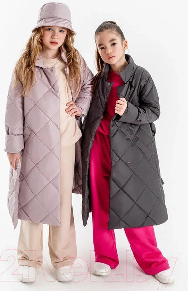 Изображение товара Пальто детское Amarobaby Trendy / AB-OD22-TRENDY29/27-140 (пудровый, р.140-146)