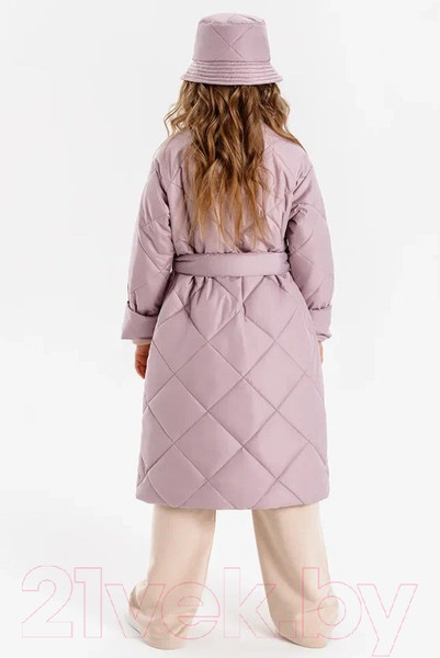 Изображение товара Пальто детское Amarobaby Trendy / AB-OD22-TRENDY29/27-140 (пудровый, р.140-146)