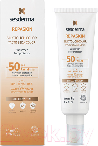 Изображение товара Крем солнцезащитный Sesderma Repaskin С нежностью шелка SPF50 (50мл)
