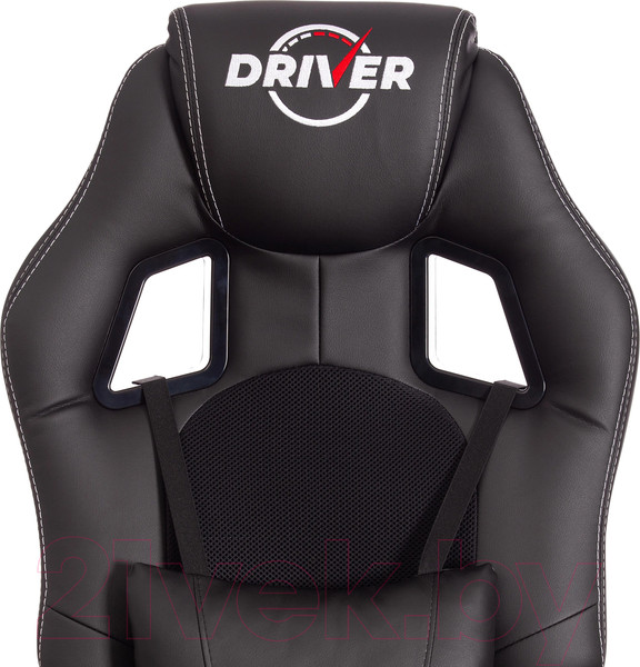 Изображение товара Кресло геймерское Tetchair Driver кожзам/ткань (черный/черный)