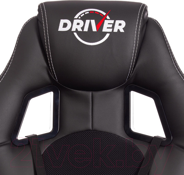 Изображение товара Кресло геймерское Tetchair Driver кожзам/ткань (черный/черный)