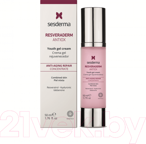Изображение товара Крем для лица Sesderma Гель Resveraderm Antiox Омолаживающий (50мл)