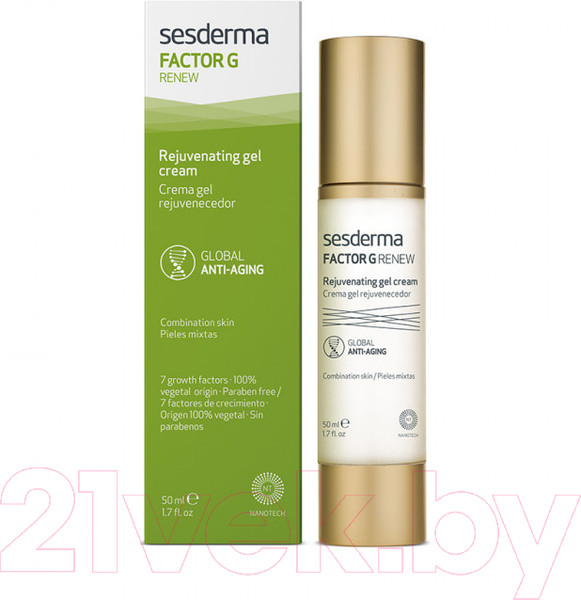 Изображение товара Крем для лица Sesderma Гель Factor G Renew Омолаживающий (50мл)