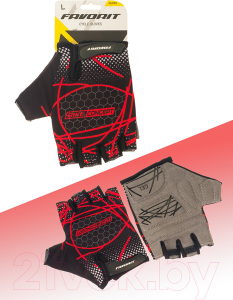 Изображение товара Велоперчатки FAVORIT 8027RD-L