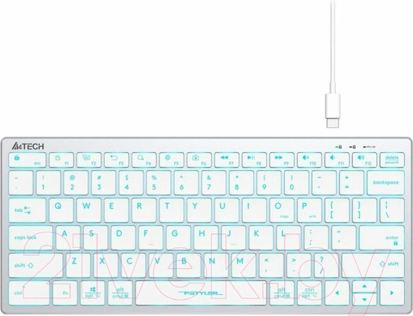 Изображение товара Клавиатура A4Tech Fstyler FX61 (белый)