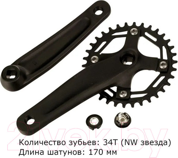 Изображение товара Система шатунов для велосипеда FAVORIT FSA16-FTS100-1