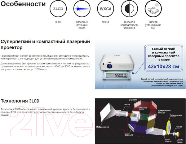 Изображение товара Проектор Roly RL-A380W