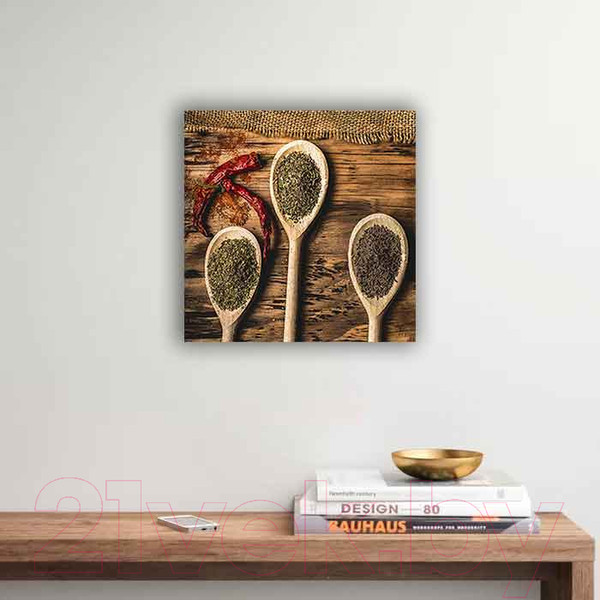 Изображение товара Картина на стекле Stamprint Деревянные ложки 1 КТ032 (30x30)