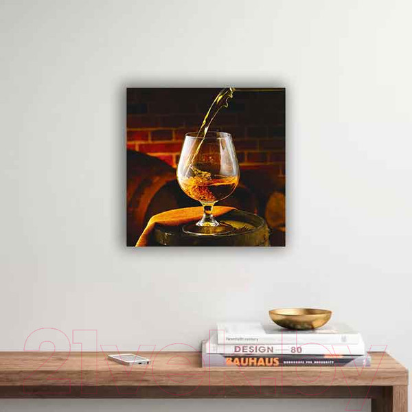 Изображение товара Картина на стекле Stamprint Коньяк 1 КТ046 (30x30)