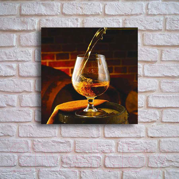 Изображение товара Картина на стекле Stamprint Коньяк 1 КТ046 (30x30)