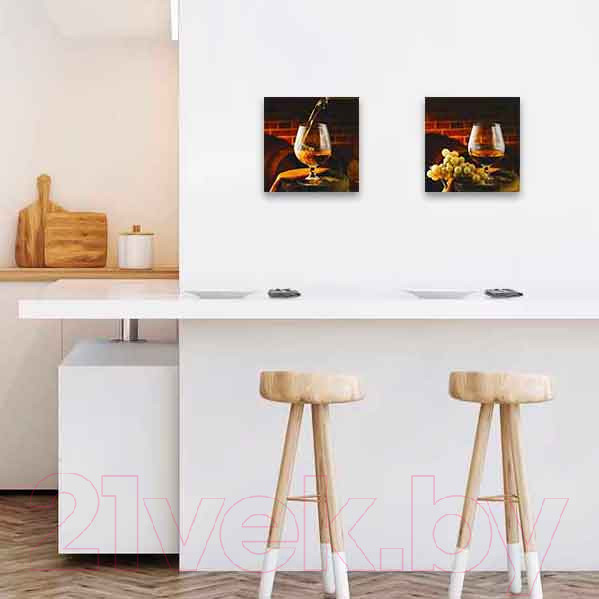 Изображение товара Картина на стекле Stamprint Коньяк 1 КТ046 (30x30)