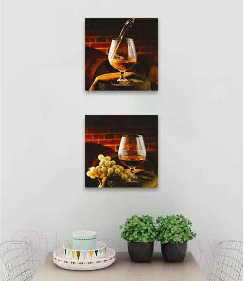 Изображение товара Картина на стекле Stamprint Коньяк 2 КТ047 (30x30)