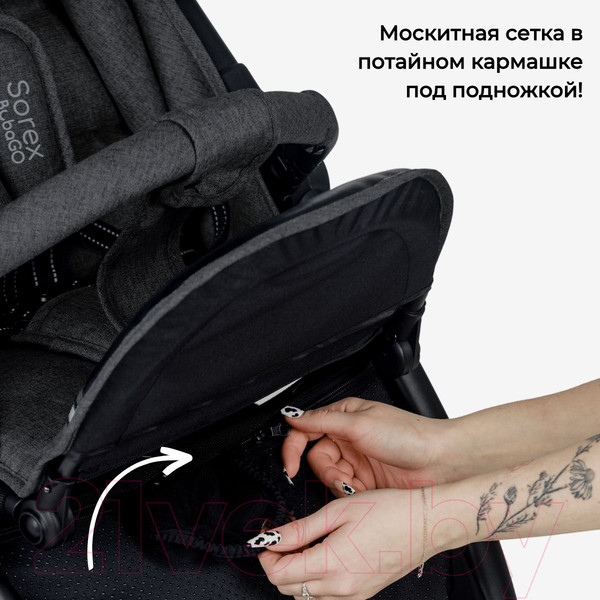 Изображение товара Детская прогулочная коляска Bubago Sorex / BG 107-3 (Dark Grey)