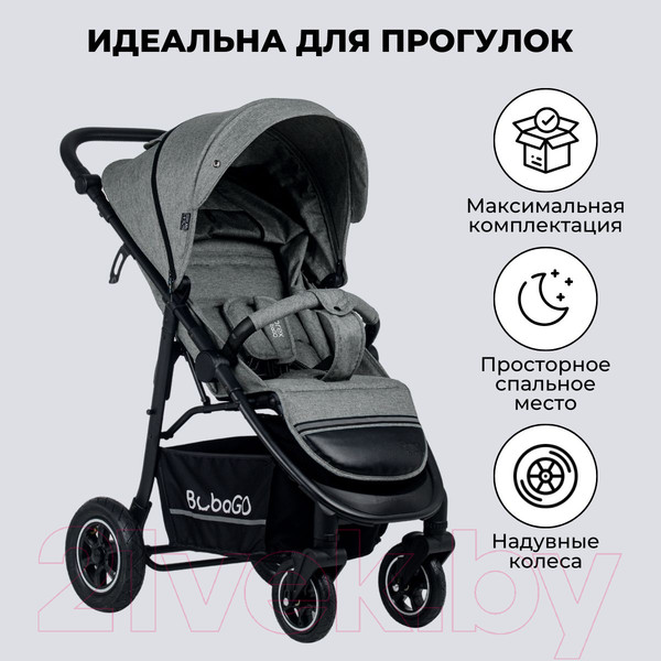 Изображение товара Детская прогулочная коляска Bubago Sorex / BG 107-4 (Grey)