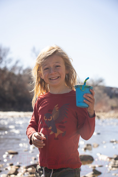 Изображение товара Многоразовый стакан Klean Kanteen Kid Cup Straw Lid Hawaiian Ocean 1010148 (296мл)
