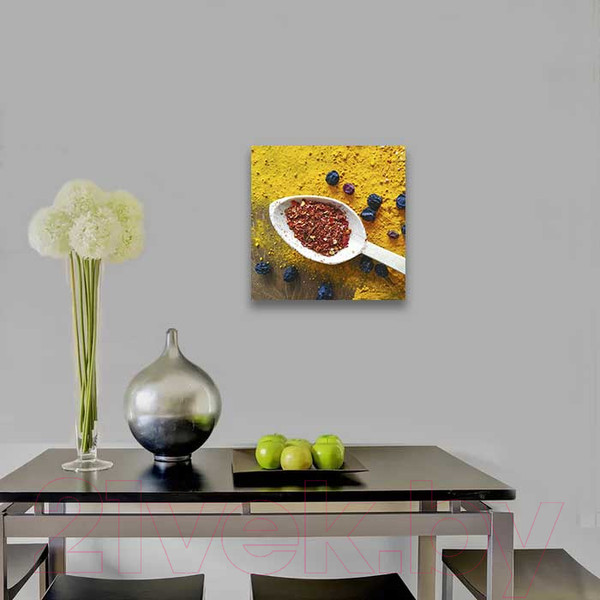 Изображение товара Картина на стекле Stamprint Ложка шафрана КТ027 (50x50)