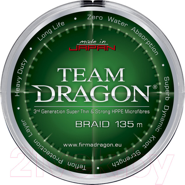 Изображение товара Леска плетеная Dragon Team 0.08мм 135м / 41-11-108 (зеленый)