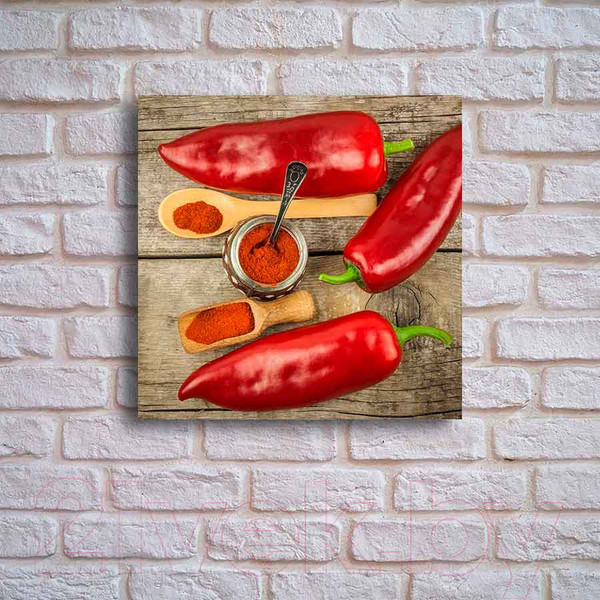 Изображение товара Картина на стекле Stamprint Красный перец 1 КТ016 (20x20)