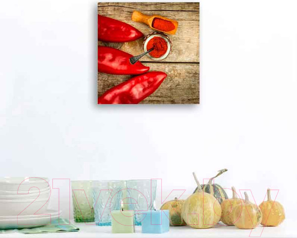 Изображение товара Картина на стекле Stamprint Красный перец 3 КТ018 (20x20)