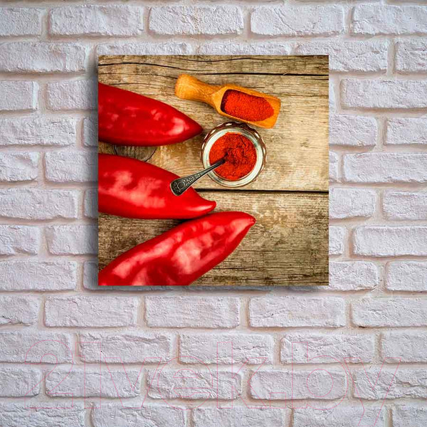 Изображение товара Картина на стекле Stamprint Красный перец 3 КТ018 (20x20)