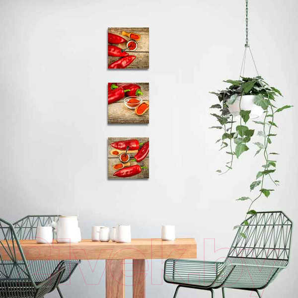 Изображение товара Картина на стекле Stamprint Красный перец 3 КТ018 (20x20)